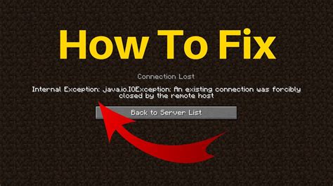 Fix Minecraft Internal Exception Java Io IOException An Existing