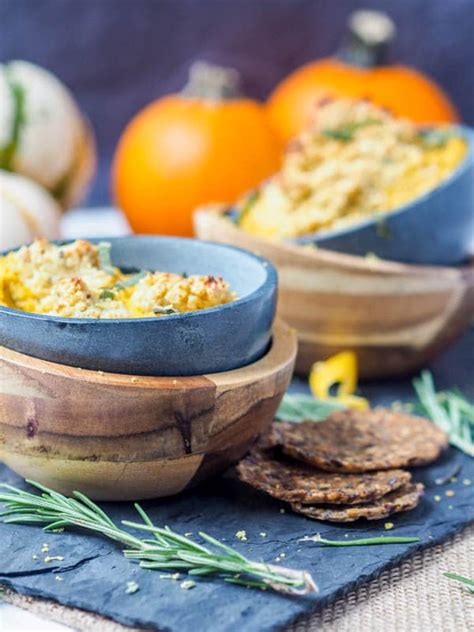 Pumpkin Dip Recipe With Cashew Rosemary Ricotta Vegan Paleo