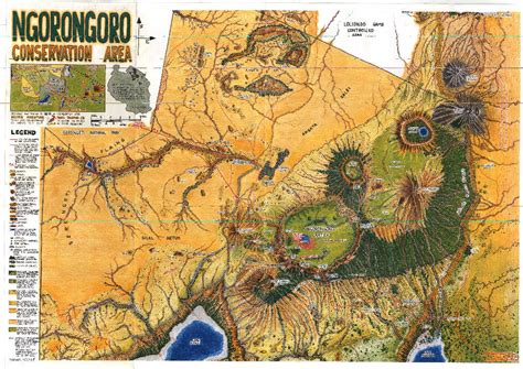 Mappa Del Ngorongoro Safari In Tanzania Consigli Di Viaggio Travel