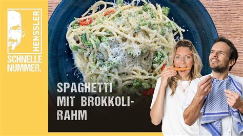 Schnelles Spaghetti Mit Brokkoli Rahm Rezept Von Steffen Henssler