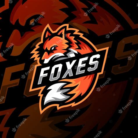 Fox Mascot Logo Esport Gaming Illustration Vector Premium Download