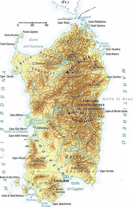 Cartina Sardegna Fiumi Tomveelers