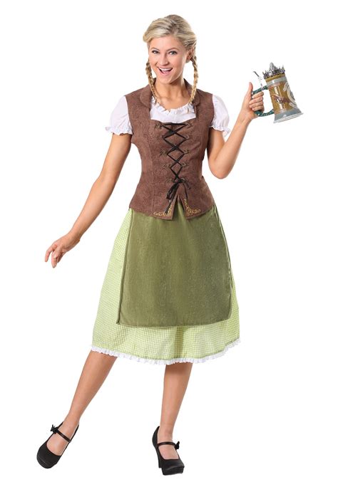 Fun Shack Womens Oktoberfest Costumes Women Bavarian Dirndl Dresses