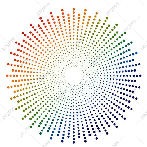 Abstract Dot Pattern Vector Art Png Abstract Colorful Rainbow Dot