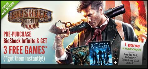 Get 3 Free Games When You Pre Purchase Bioshock Infinite Steamunpowered