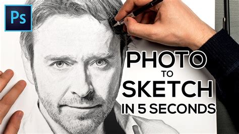 Transform Any Photo To Pencil Sketch In Adobe Photoshop Photo To