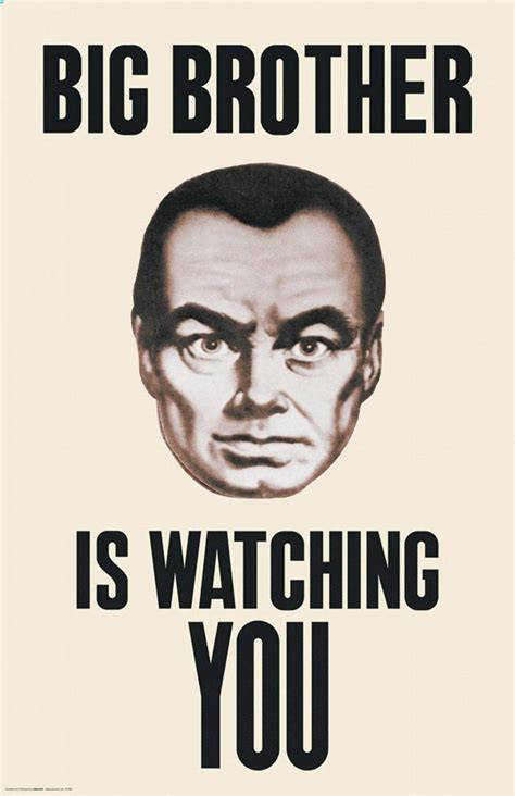 Big Brother Is Watching You George Orwell 1984 Propaganda