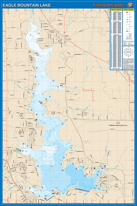 Eagle Mountain Lake Fishing Map