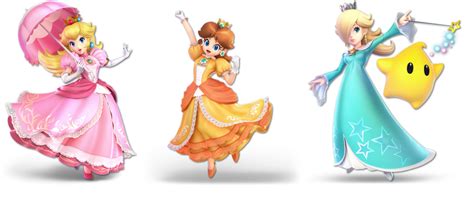 The 3 Super Smash Bros Ultimate Mario Princesses By Earthbouds On