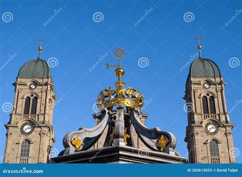 Benedictine Abbey And Basilica Of Einsiedeln Stock Image Image Of