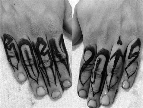 How Long Do Finger Tattoos Last Faded And Blurred Fingers