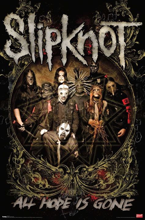 Slipknot Hope Is Gone Poster Slipknot Rock Band Posters Band