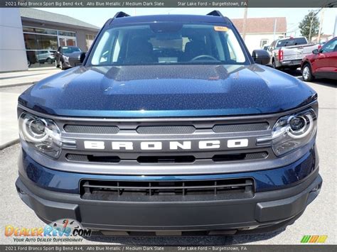 2021 Ford Bronco Sport Big Bend 4x4 Alto Blue Metallic Medium Dark