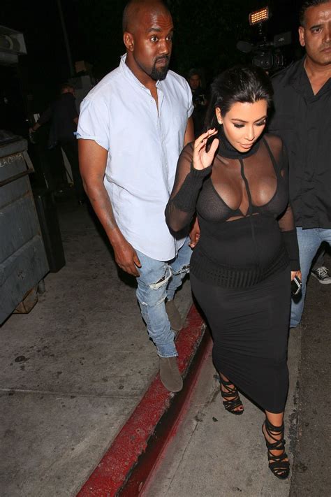 Pregnant Kim Kardashin See Through Photos Photos Free