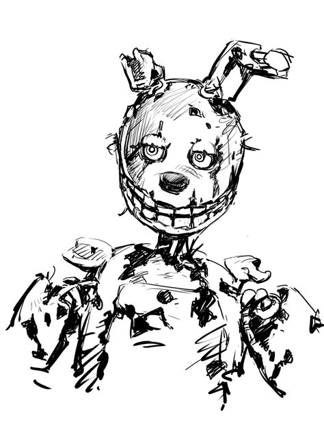 Animal Springtrap Coloring Pages Coloring Pages Free