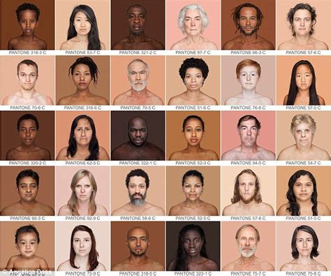 photographer tries to capture every shade of human skin in the world skin color palette human