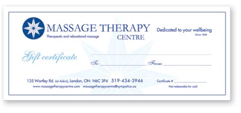 Modern hot stone massage therapist business card. Massage Therapy Centre - Gift Certificates
