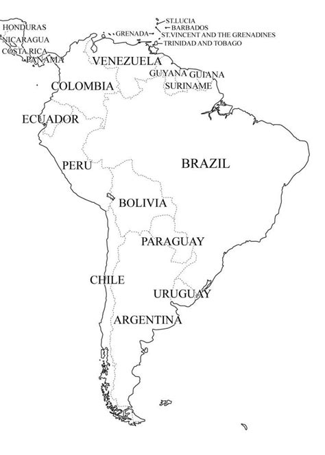 10 Mapas Da América Do Sul Para Colorir E Imprimir Online Cursos