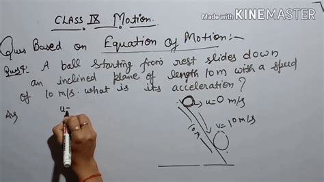 Question Based On Equation Of Motion Class 9 Physics YouTube