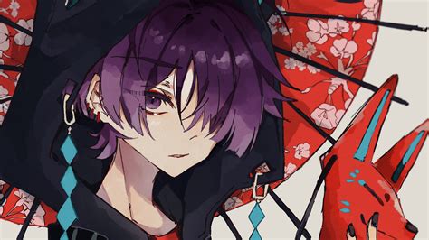 Purple Hair Scaramouche With Mask Hd Genshin Impact Wallpapers Hd