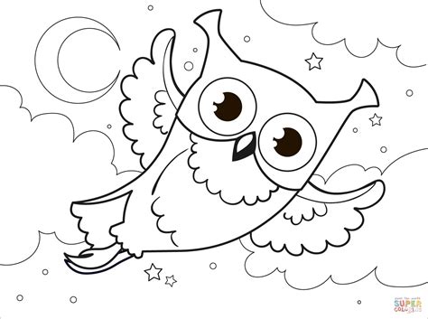 Owl Coloring Page Free Printable Coloring Pages