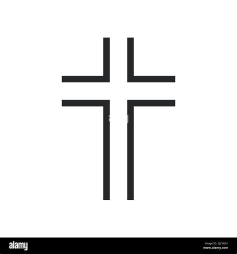 Cross Religion God Vector Illustration Icon Symbol Christianity And