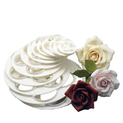 Hydrangea flower cutter, for fondant, gum paste or cold porcelain flowers. Fondant Mold Cake Sugarcraft Rose Flower Decorating Cookie ...