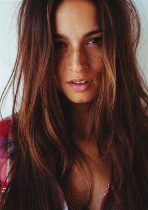 I Love Her Brown Hair And The Freckles Amazing Hair