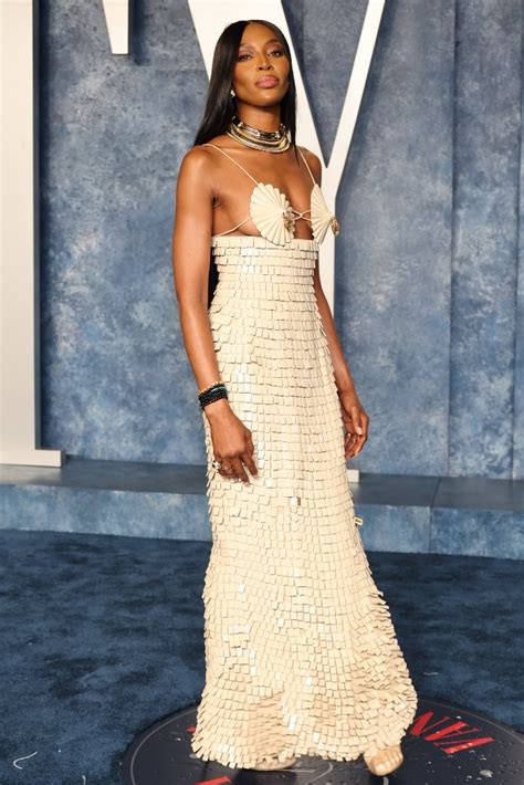 Naomi Campbell Dons Foot Shaped Heels At Vanity Fair Oscars Party 2023