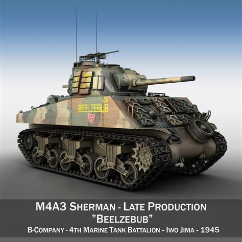 Iwo Jima 3947 Peddinghaus 116 M4a3 Sherman Markings Beelzebub Usmc 4th