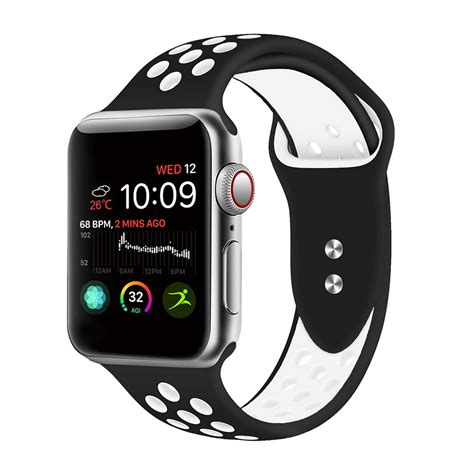 Giant Audio Apple Watch Band 38mm 40mm 42mm 44mm Silicone Sport Bands Breathable Silicone