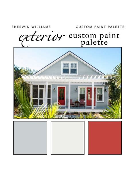 Custom Exterior Paint Palette Etsy House Paint Exterior Exterior