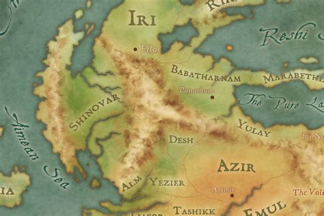 Koriel Kruer Roshar Map From The Stormlight Archive
