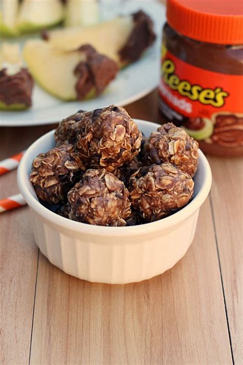 reese s spreads granola balls recipe lunch snacks yummy snacks snack recipes dessert recipes