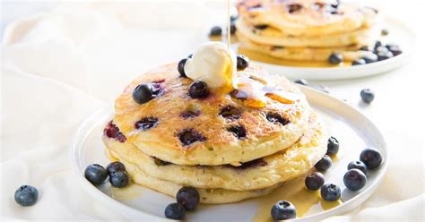 The Fluffiest Blueberry Pancakes The Flavor Bender