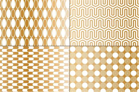 Metallic Copper Geometric Patterns By Melissa Held Designs Thehungryjpeg