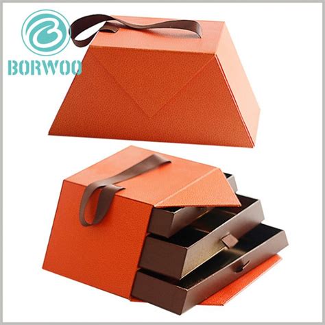 Empty Chocolate Gift Boxes With Handle Food Packaging