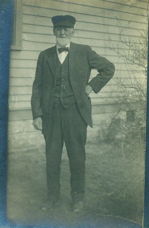 1916 Grandpa Mish Old Man In Suit And Cap Wearing Glasses Etsy