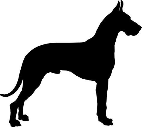 Boxer Silhouette Dog At Getdrawings Free Download