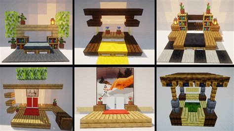 ⛏️10 Ideas Para Camas En Minecraft ⛏️ DiseÑos De Camas En Minecraft