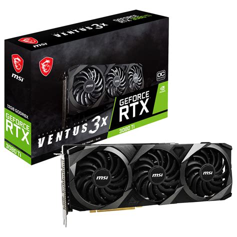 Msi Geforce Rtx 3080 Ti Ventus 3x 12g Oc Lhr Carte Graphique