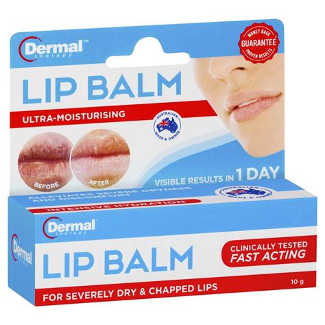Dermal therapy lip balm pot 10g for severely dry & chapped lips. Dermal Therapy Lip Balm 10g for Severely Dry & Chapped ...