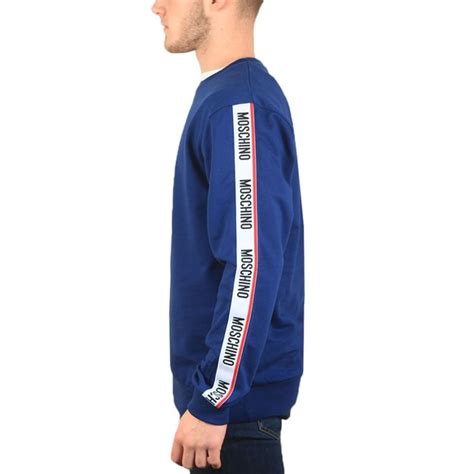 Moschino Tape Crew Sweatshirt Oxygen Clothing