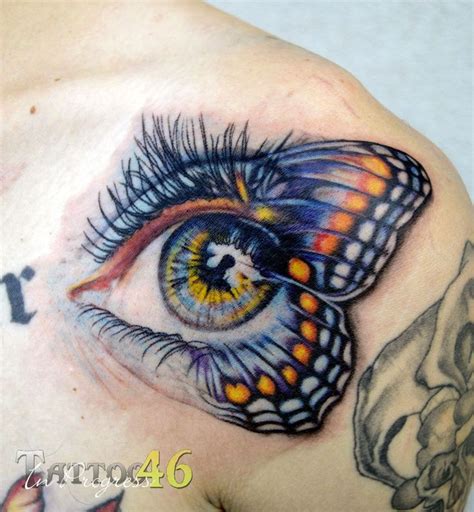 41 Best Butterfly Eye Tattoo Images On Pinterest Eye Tattoos Faces