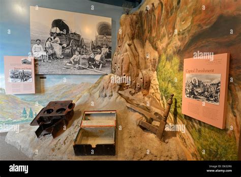 Exhibit In The Oregon Trail Interpretive Center Near Baker City Oregon