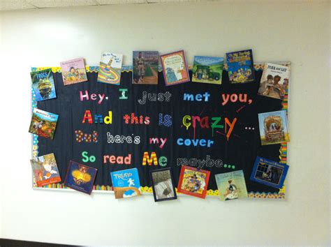 Cute Bulletin Board Idea For Showcasing Books To Your Students Using A