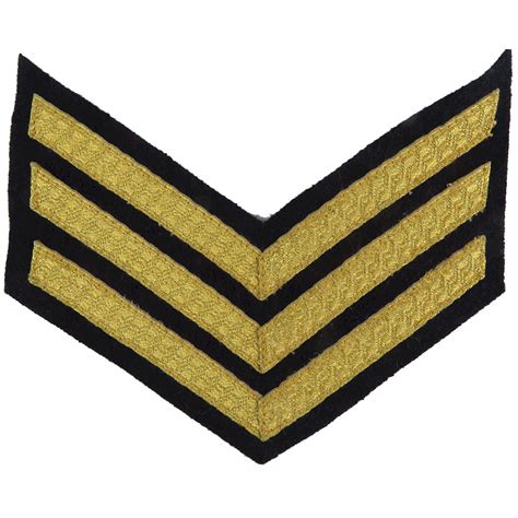 Sergeants Rank Stripes Mess Dress Nco Or Officer Cadet Rank Badge