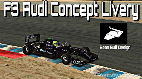 IRacing Livery Design by Sean Bull Design- F3 Audi Concept Livery - YouTube