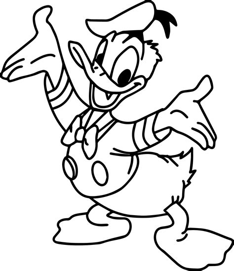 Donald Duck Printable Coloring Pages At Getdrawings Free Download