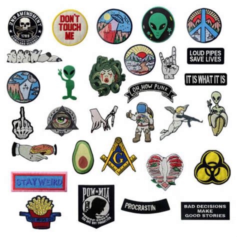 Embroidered Patches Iron Sew On Design Patch For Clothes Appliques